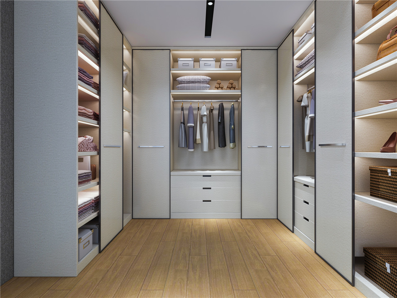 经典布纹生态板-板材全屋定制案例