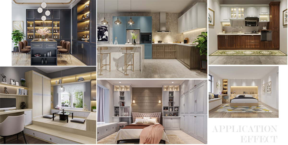 天赋山生态板家具效果图